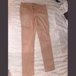 Peach colored Banana Republic jeans